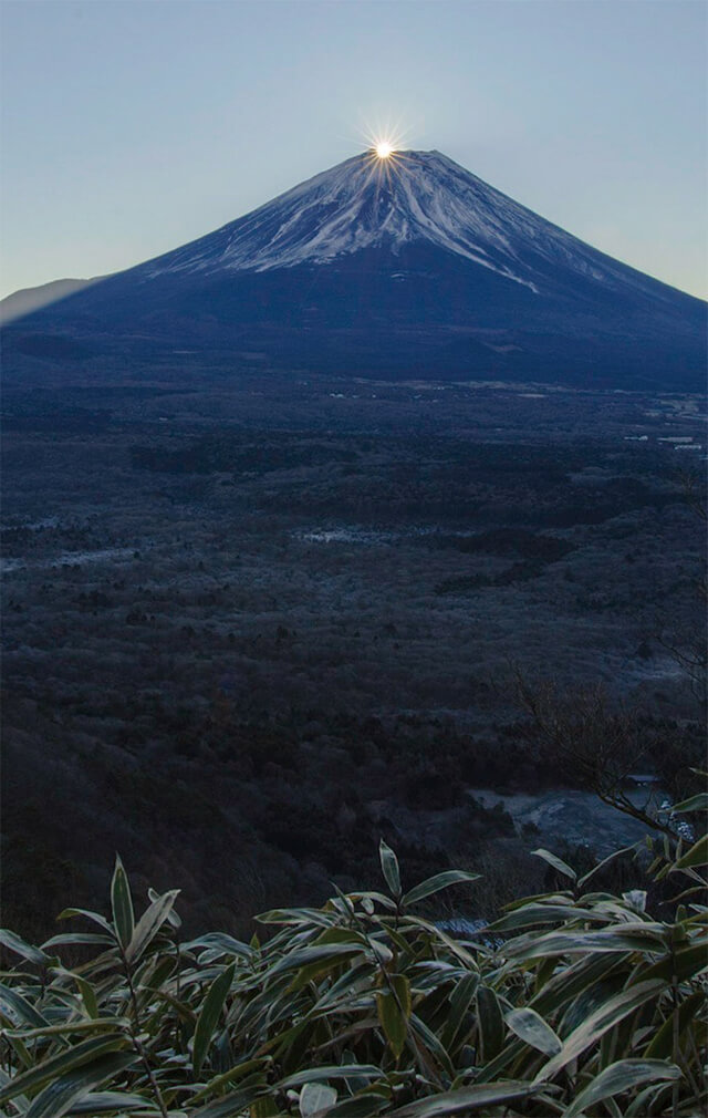 竜ヶ岳からのダイヤモンド富士